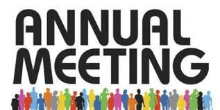 NABB-Annual-Meeting illustration graphic with the words "annual meeting" in dark grey over a group of figures of people in a variety of solid colors and sizes